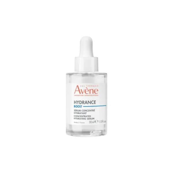 Avène Hydrance Boost Serum Concentrate 30ml clear glass bottle with white dropper on Tampa Home & Garden Store