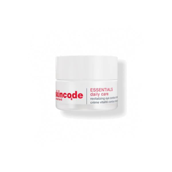 Eye cream Skincode Revitalizing Eye Contour Cream in white jar with red logo on Tampa Home & Garden Store