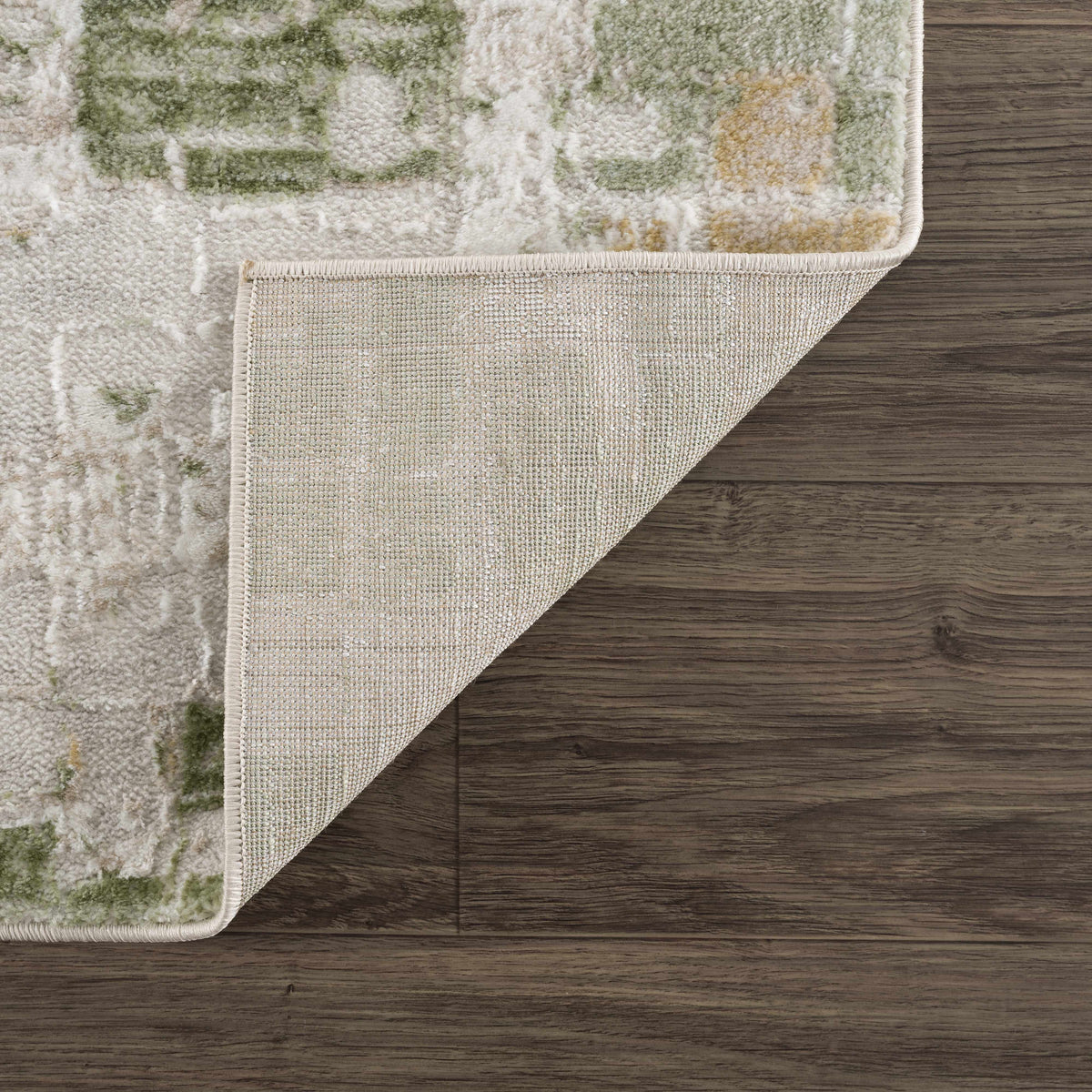 Liveri Green Mosaic Rug abstract green pattern plush pile Boutique Rugs on Tampa Home & Garden Store