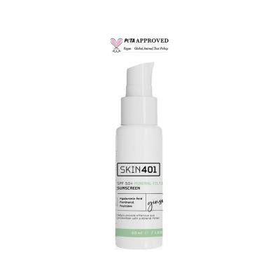 Skin401 SPF50+ Mineral Sunscreen pump bottle, Centella Asiatica, vegan Cruelty-free, 1.69 oz on Tampa Home & Garden Store