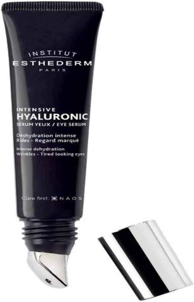 Eye serum Institut Esthederm Intensive Hyaluronic 15ml in black tube with silver cap on Tampa Home & Garden Store