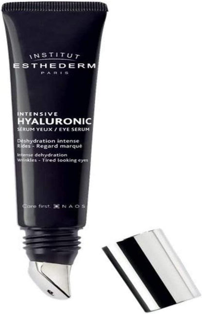 Eye serum Institut Esthederm Intensive Hyaluronic 15ml in black tube with silver cap on Tampa Home & Garden Store