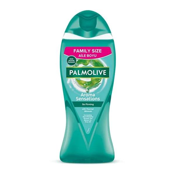 Palmolive Aroma Sensations So Firm Shower Gel bottle in teal with label seaweed thermal minerals on Tampa Home & Garden Store