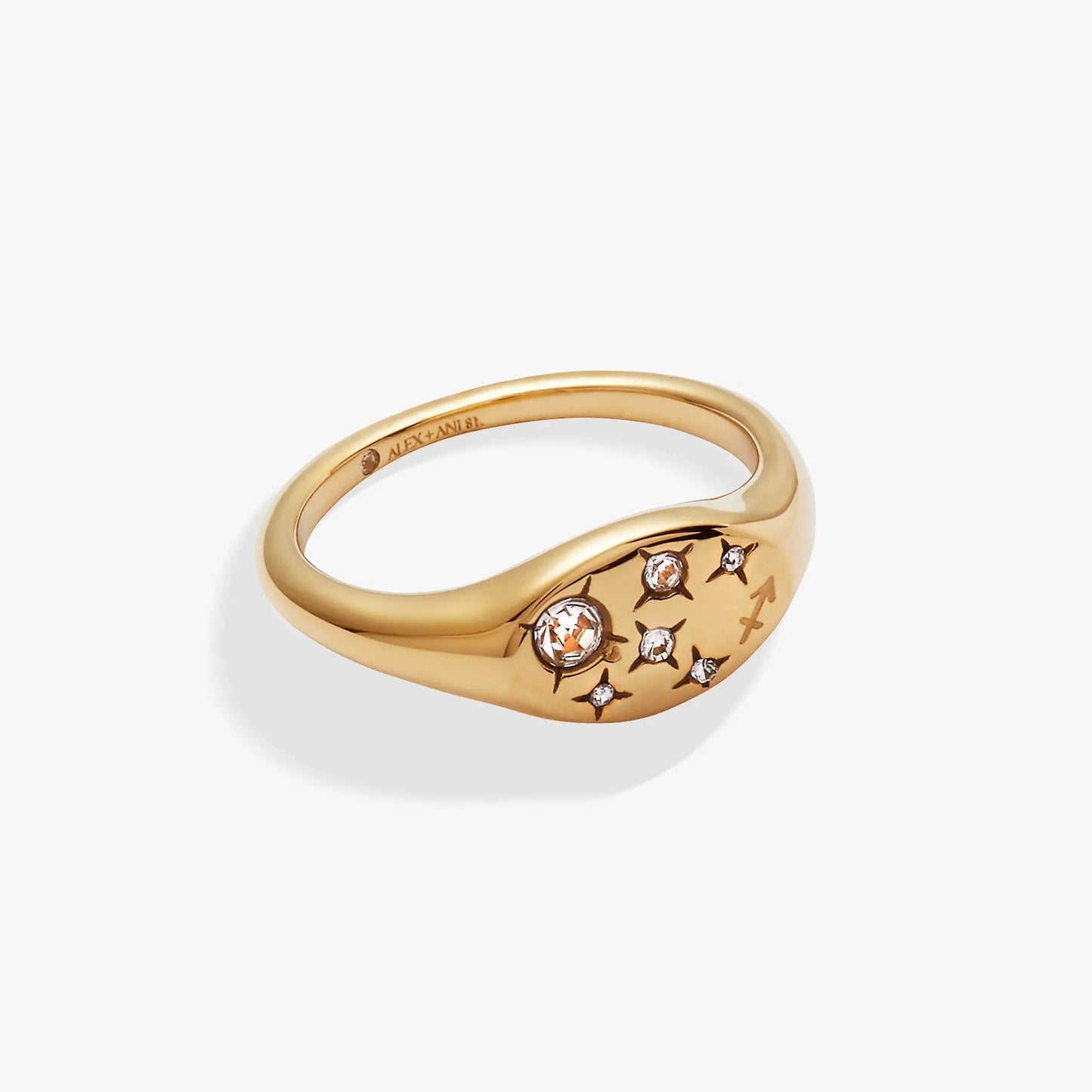 Sagittarius Zodiac Signet Ring Constellations