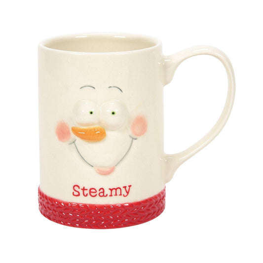 Mug de chocolat chaud fumant