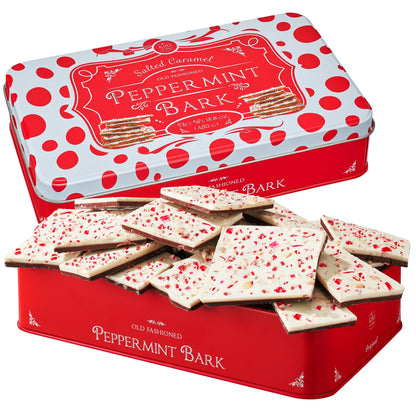 Salted Caramel Chocolate and Peppermint Bark