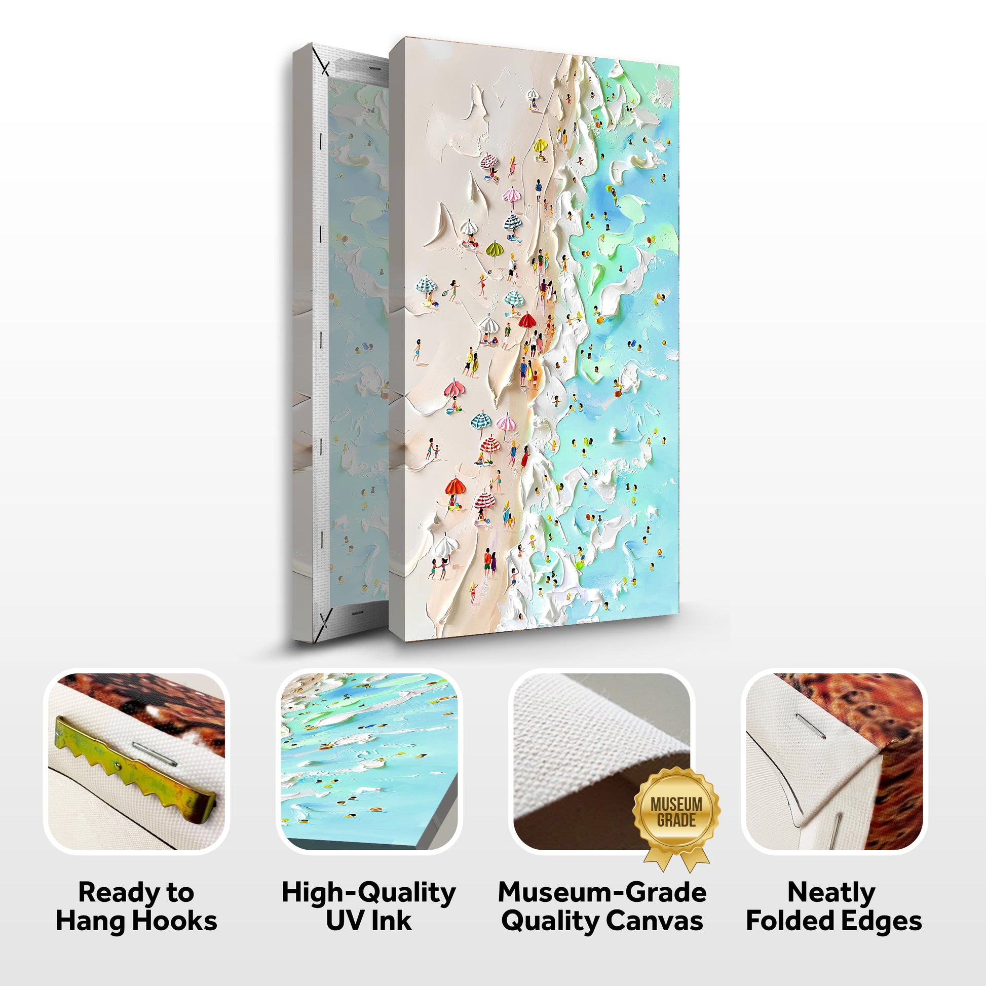 Beachfront Painting Coastal Wall Art canvas by Tailored Canvases, crafting canvas coastal decor on Tampa Home & Garden Store