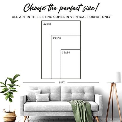 Beachfront Painting Coastal Wall Art canvas by Tailored Canvases; vertical canvas 3 sizes on Tampa Home & Garden Store