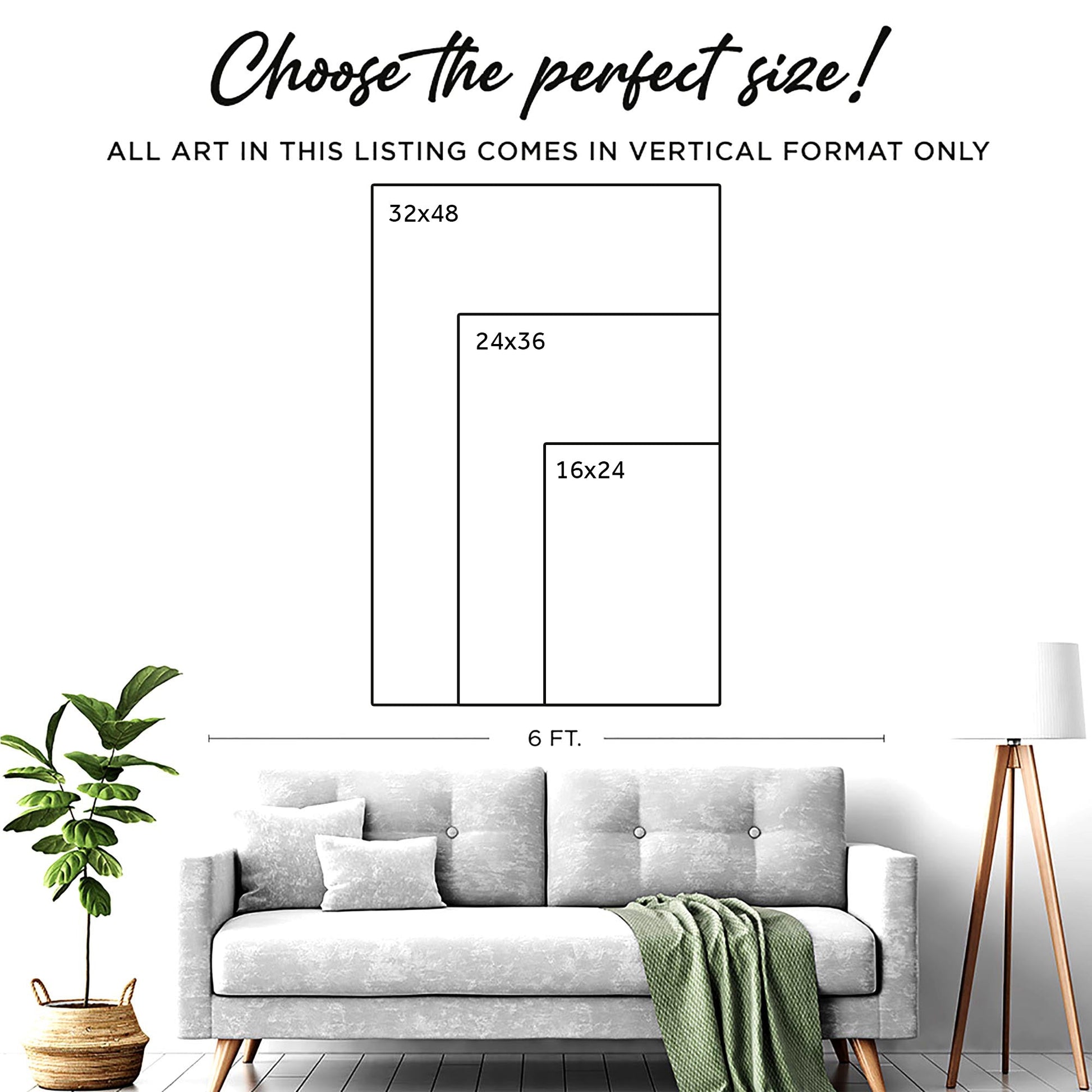 Beachfront Painting Coastal Wall Art canvas vertical format with sizes 32x48 24x36 16x24 on Tampa Home & Garden Store