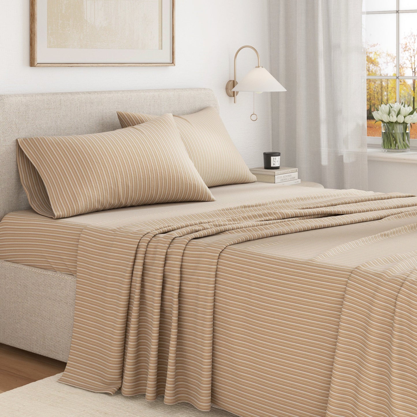 Turkish Cotton Flannel Sheet Set and Stripes