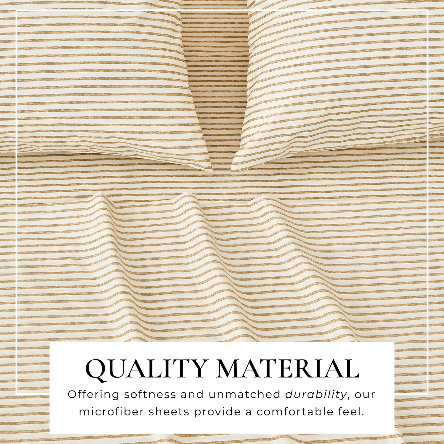 The Striped Microfiber Sheet Set and Soft Finish