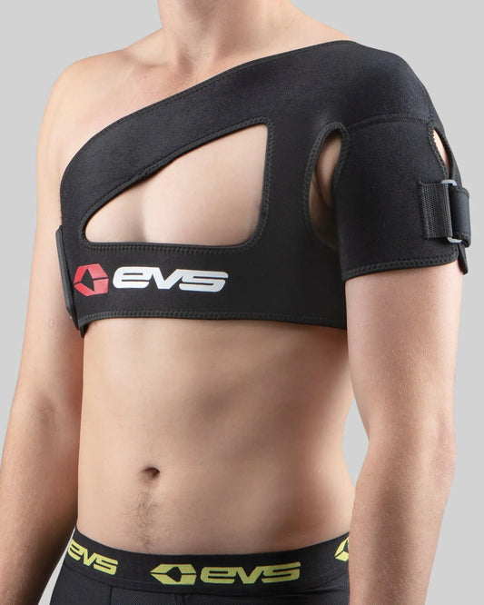 SB02 Shoulder Support with Adjustable Closure in black neoprene, EVS Sports logo on Tampa Home & Garden Store