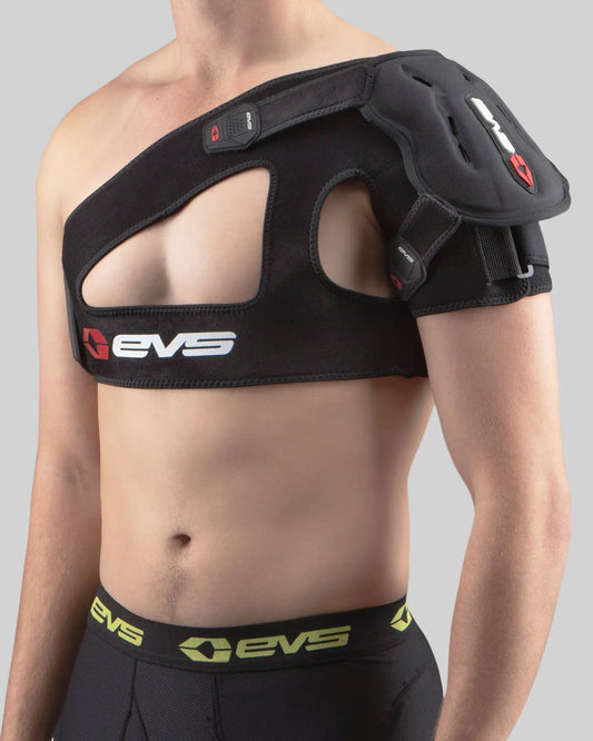 SB04 Shoulder Support with X Strap, black neoprene, EVS Sports for shoulder stabilization on Tampa Home & Garden Store