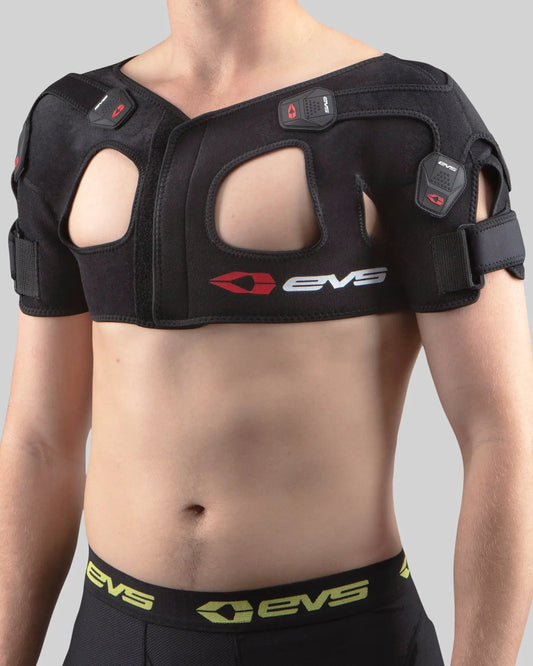 SB05 Shoulder Brace with X Strap, black EVS Sports shoulder support for exercise on Tampa Home & Garden Store