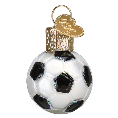 Adorno de cristal con forma de mini balón de fútbol Gumdrop