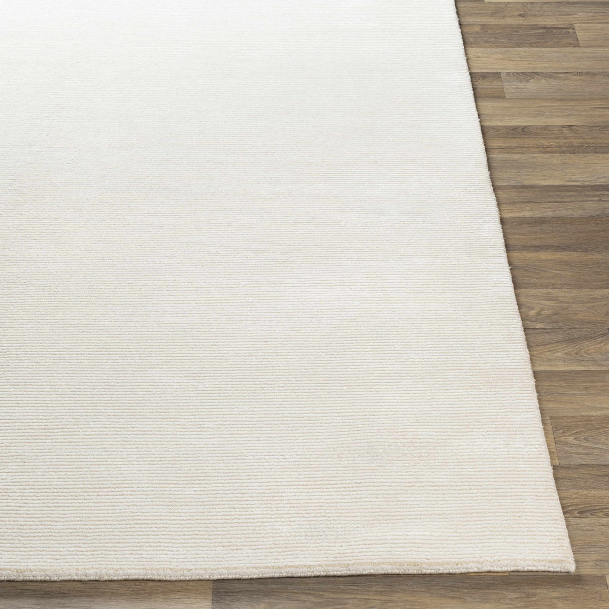 Sabinsville Carpet - Clearance rug by Boutique Rugs, cream textured rug on hardwood floor on Tampa Home & Garden Store