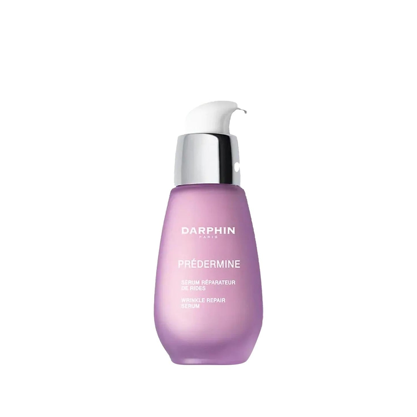 Darphin Predermine Wrinkle Repair Serum bottle in pink-purple gradient with white pump, 30ml on Tampa Home & Garden Store