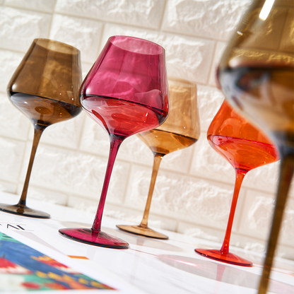 Stagioni Stemmed Wine Glasses Set of Five