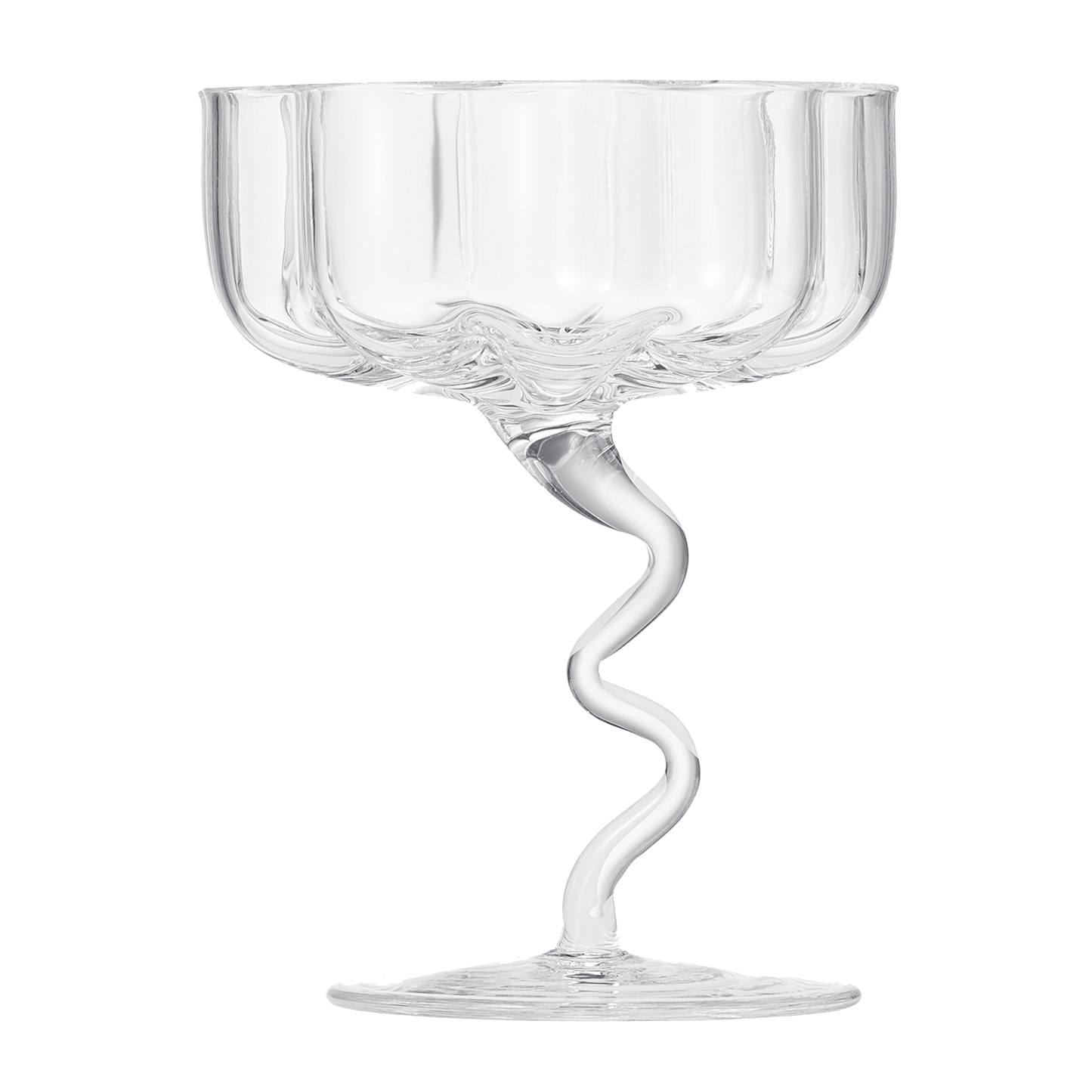 Asteria Clear Champagne Coupe Glass Set of Two