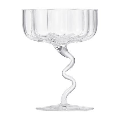 Asteria Clear Champagne Coupe Glass Set of Two