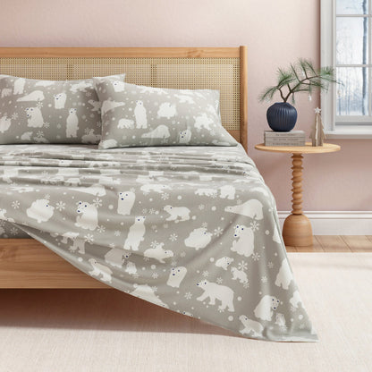 Classic Turkish Cotton Flannel Sheet and Pillow