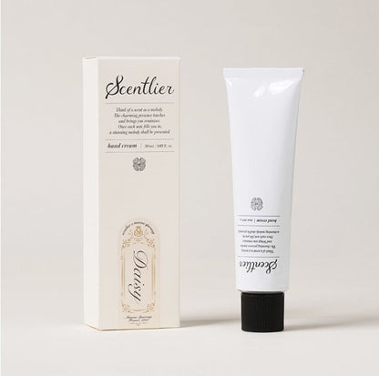 Hand cream Scentlier Perfume 50ml by Seoulia, boxed set with white tube and matching box on Tampa Home & Garden Store