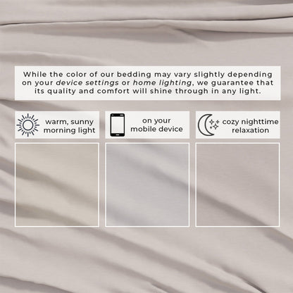 Heathered Jersey and Cotton Blend Bed Sheets