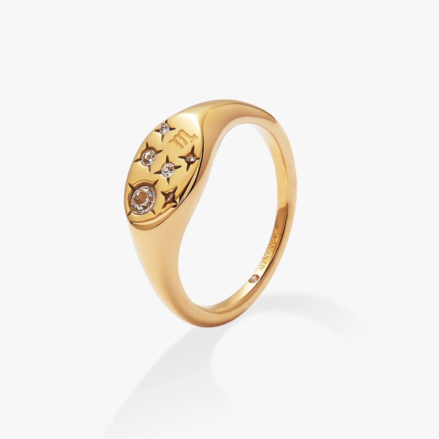 Alex and Ani Scorpio Zodiac Ring in gold tone with crystal accents on Tampa Home & Garden Store