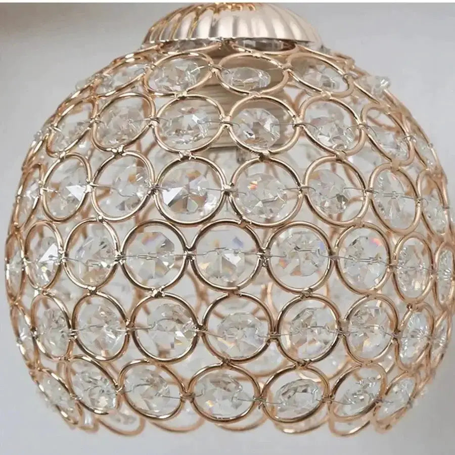 Sculptural Gold Violinist Crystal Wall Lamp