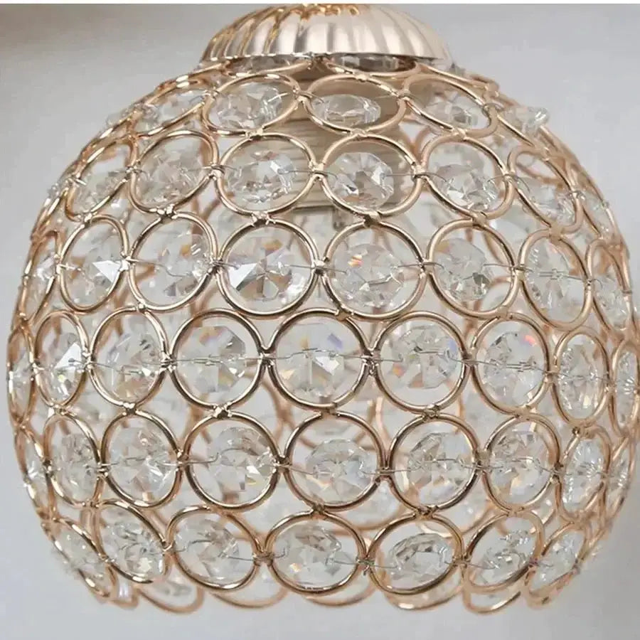Sculptural Gold Violinist Crystal Wall Lamp