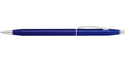 Cross Classic Century translucent blue lacquer ballpoint pen with silver clip on Tampa Home & Garden Store