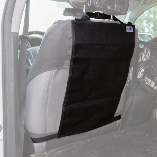 RiPouch Seatback Velcro Panel black seatback organizer with mounting straps by Flatirons on Tampa Home & Garden Store