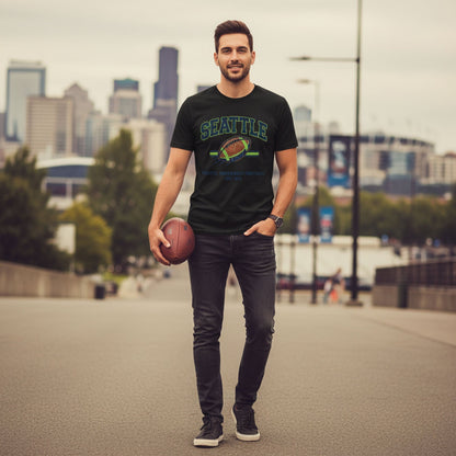 Seattle football tee and Pacific Northwest 1976