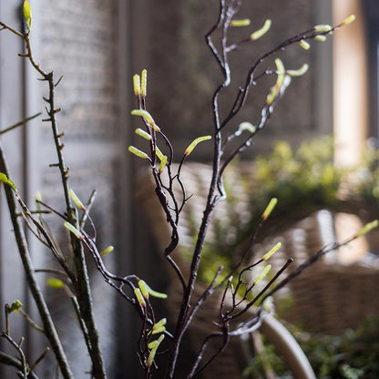 Seed Germination Branch Stem Faux by RusticReach, dark brown stems with lime tips on Tampa Home & Garden Store