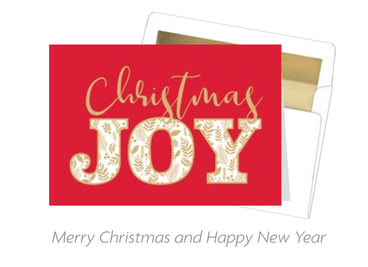 Coffret de luxe de 18 cartes - Joie de Noël