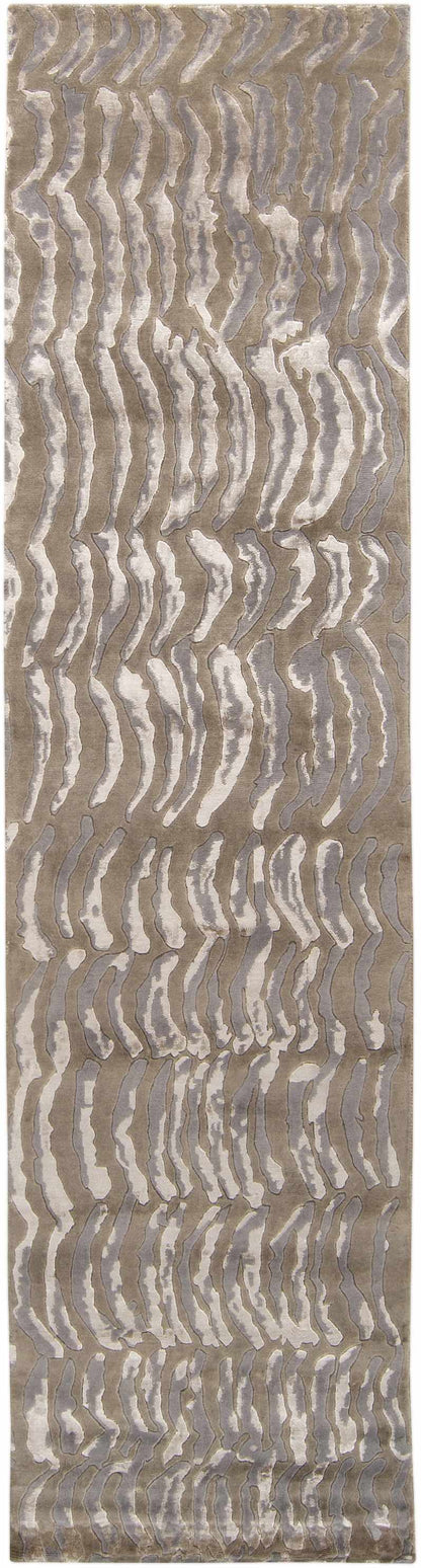 Area Rug Selma by Boutique Rugs, taupe beige with abstract zebra-like stripes, clearance on Tampa Home & Garden Store