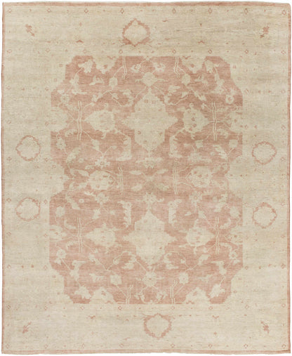 Seney Peach Area Rug, peach floral pattern on cream background, vintage distressed look, Boutique Rugs on Tampa Home & Garden Store