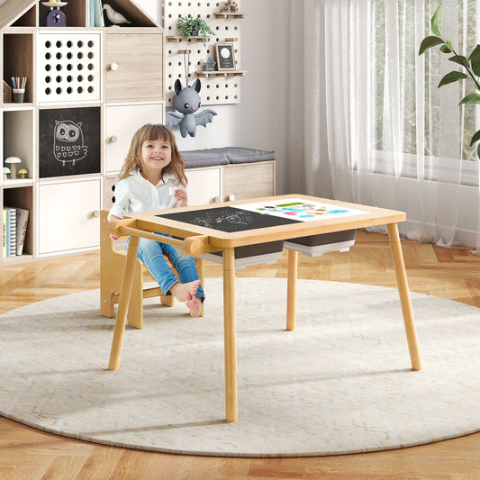 Sensory Table and Chair Set for Kids 2-8 with Foldable Bins - Tampa Home & Garden Store