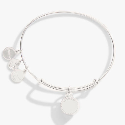 ALEX AND ANI September Birthstone Charm Bangle with silver-tone round disc charms on Tampa Home & Garden Store