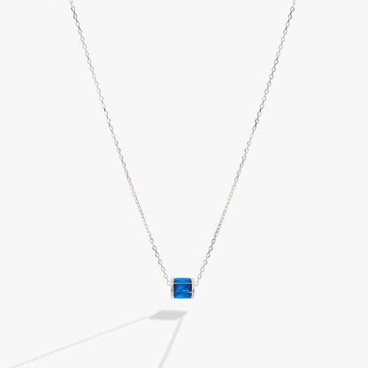 September Birthstone Pendant Necklace by ALEX AND ANI blue sapphire stones on a silver chain on Tampa Home & Garden Store