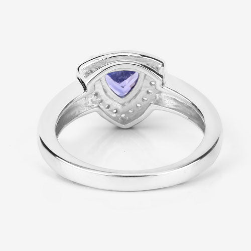Ring, 0.87ct Tanzanite and white topaz set in .925 sterling silver, Bids.com on Tampa Home & Garden Store