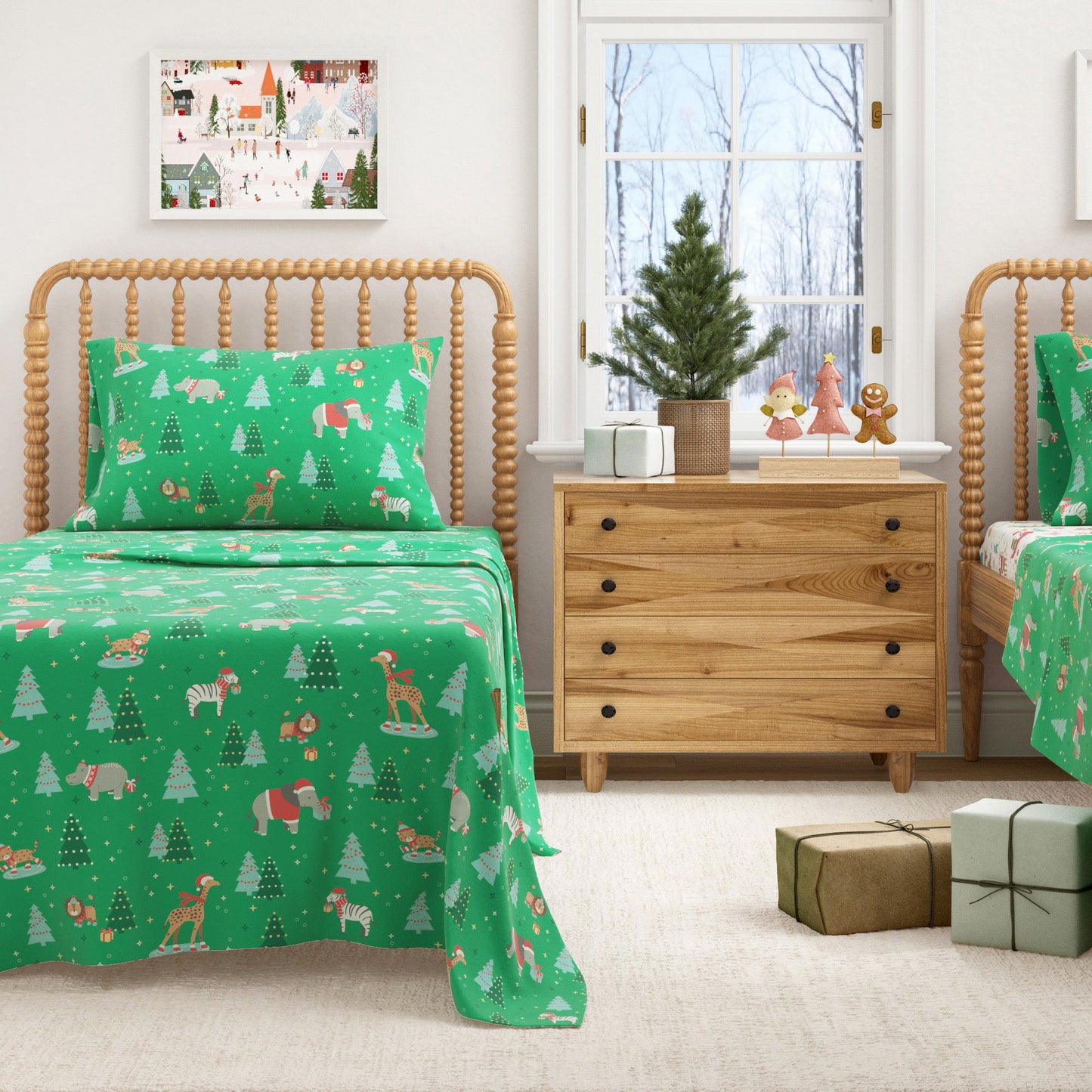 Soft and Plush Turkish Cotton Christmas Sheets