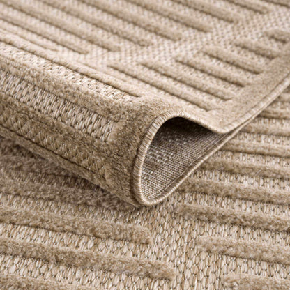 Anah Tan Outdoor Rug by Boutique Rugs, beige woven outdoor rug on Tampa Home & Garden Store