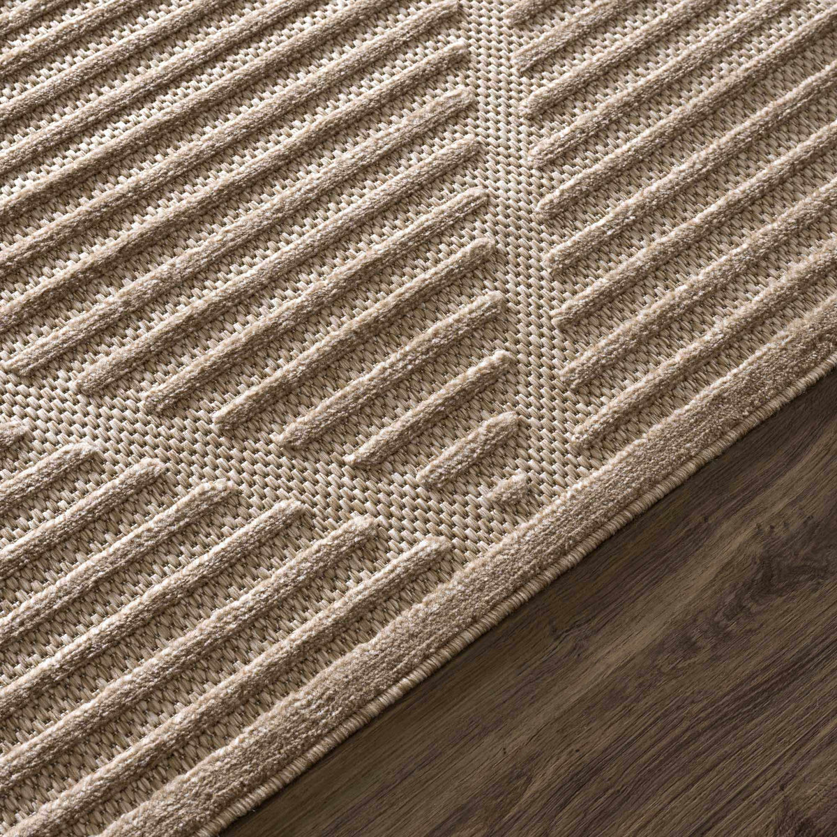 Anah Tan Outdoor Rug, tan woven texture by Boutique Rugs on Tampa Home & Garden Store