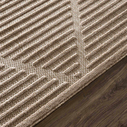 Anah Tan Outdoor Rug, tan woven texture by Boutique Rugs on Tampa Home & Garden Store
