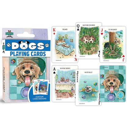 Perros jugando a las cartas