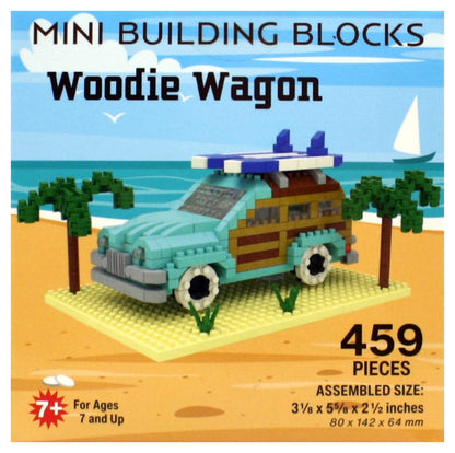 Mini blocs de construction - Wagon en bois