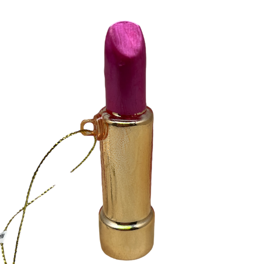 Pink Lipstick Ornament - Tampa Home & Garden Store