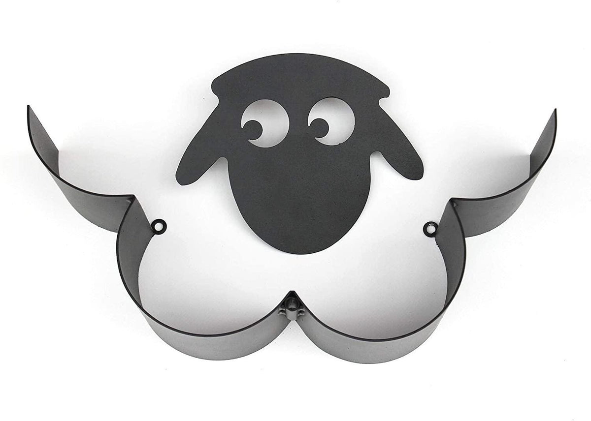 Stevvex sheep head toilet paper holder wall mount iron tissue rack holds up to 7 rolls on Tampa Home & Garden Store
