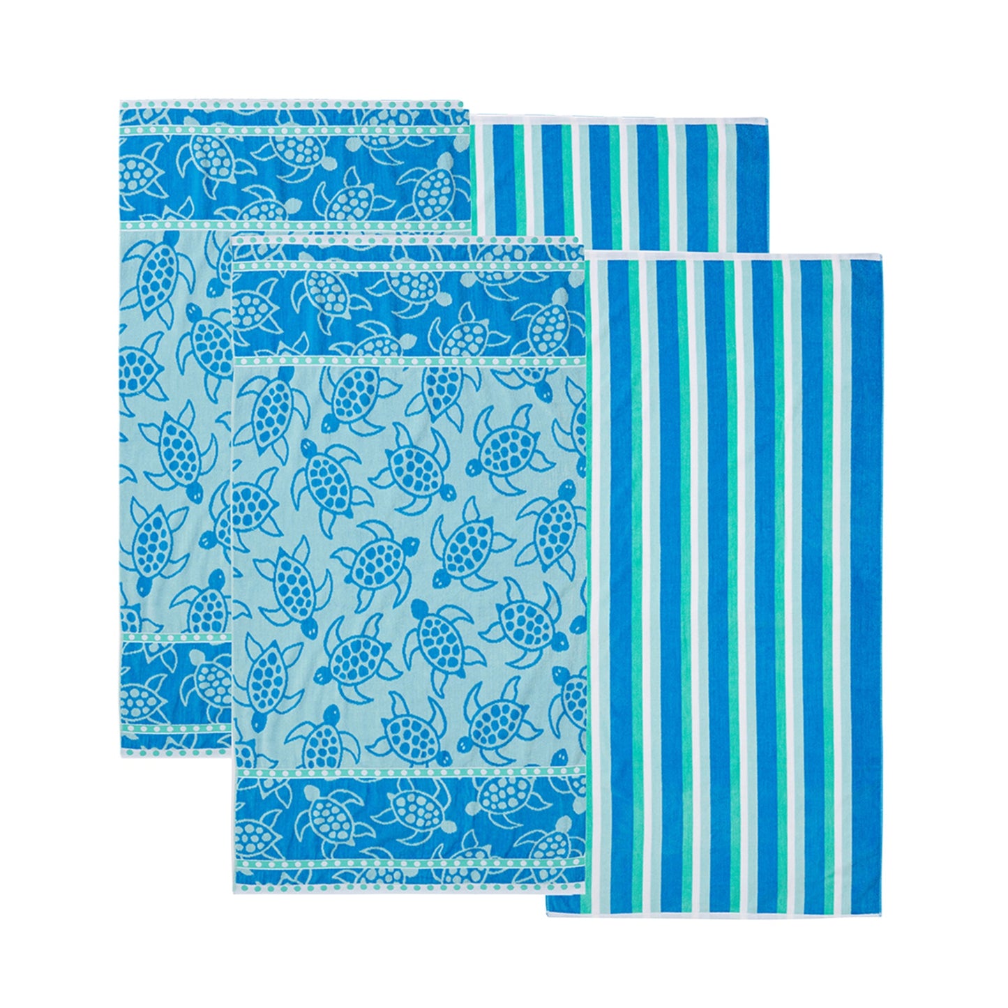 Velour Cotton Beach Towels and Maui Two Pack
